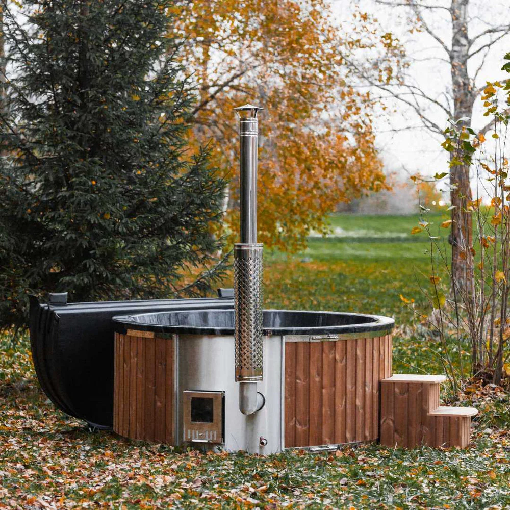 Runder Glasfaser-Whirlpool mit integriertem Heizsystem