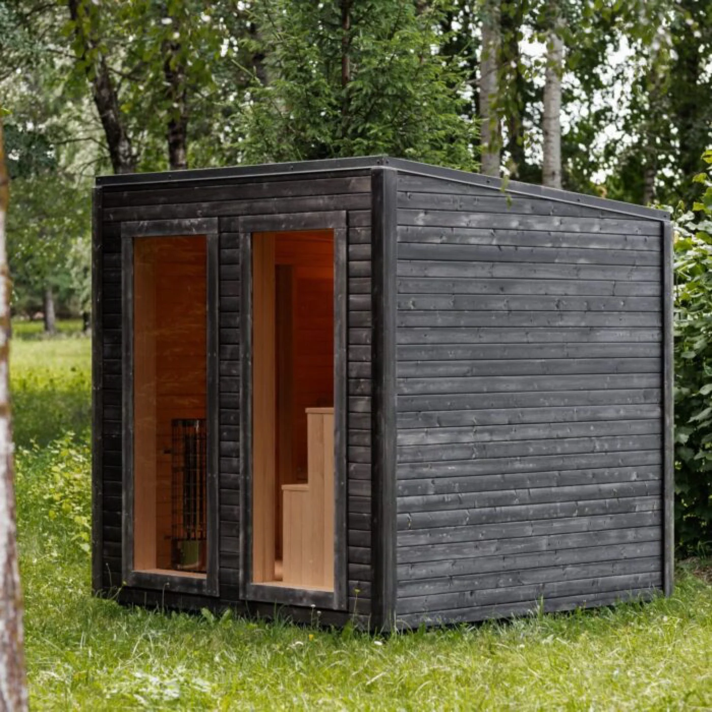 Sauna FLOW 245×245 Detailansicht 2