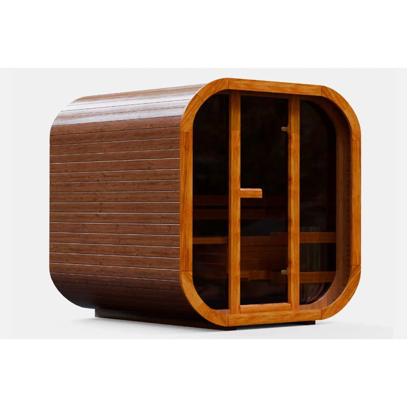 Indoor Mini Cube Sauna DIY in Holz-Ausführung
