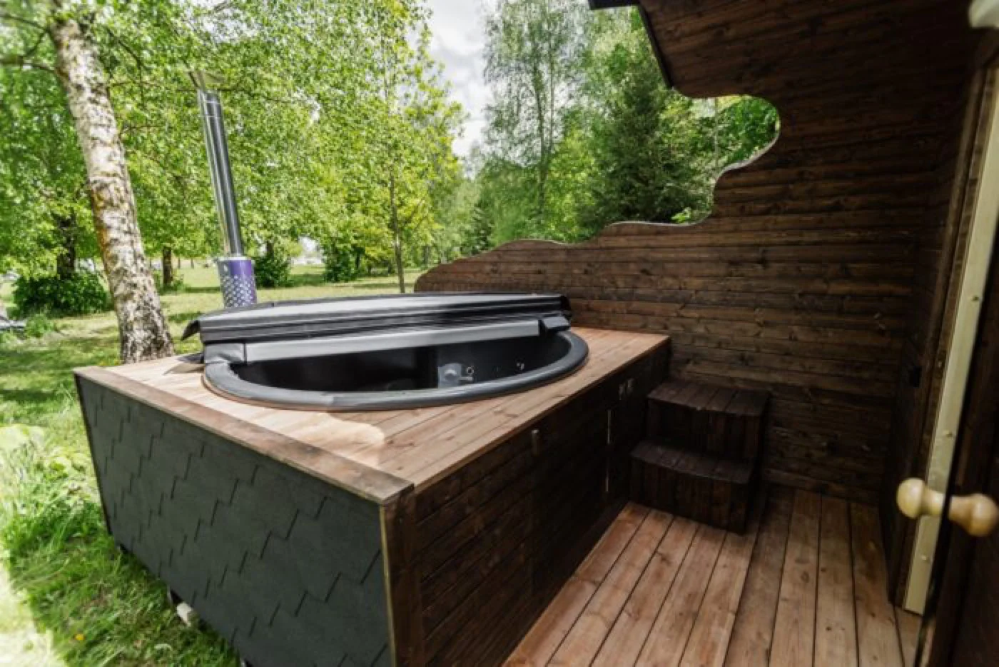 2in1 IGLU sauna + Nordic Whirlpool Detailansicht 2